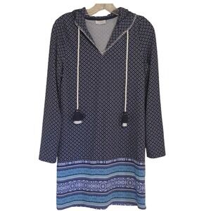 Cabana Life x Talbots UPF 50+ Blue  Dress Cover Up Size S Vacation Resort